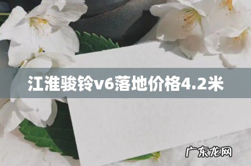 江淮骏铃v6落地价格4.2米