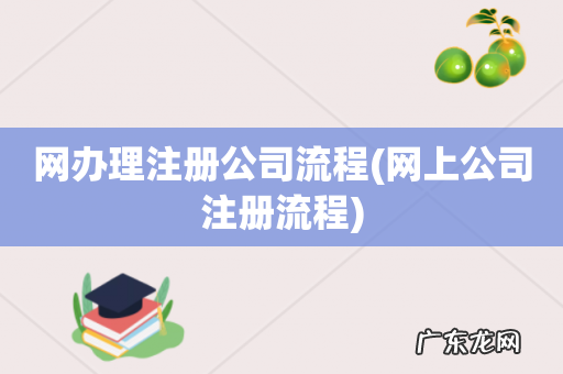 网上公司注册流程 网办理注册公司流程