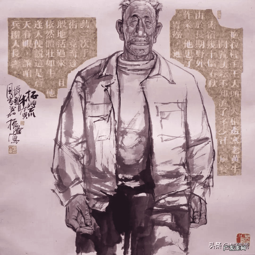 古代侠客水墨画 中国风水墨画人物