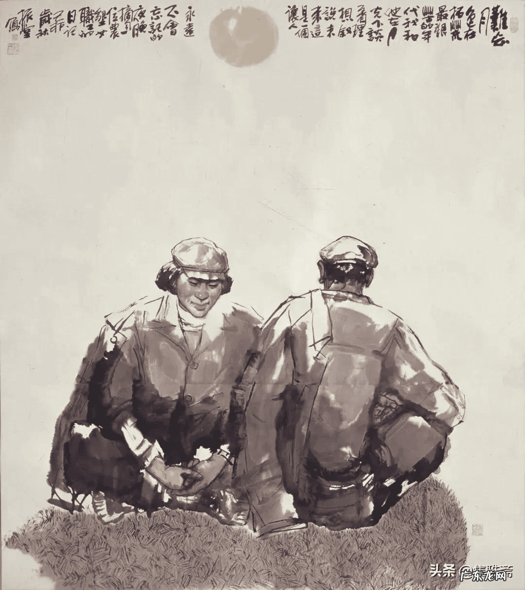 古代侠客水墨画 中国风水墨画人物