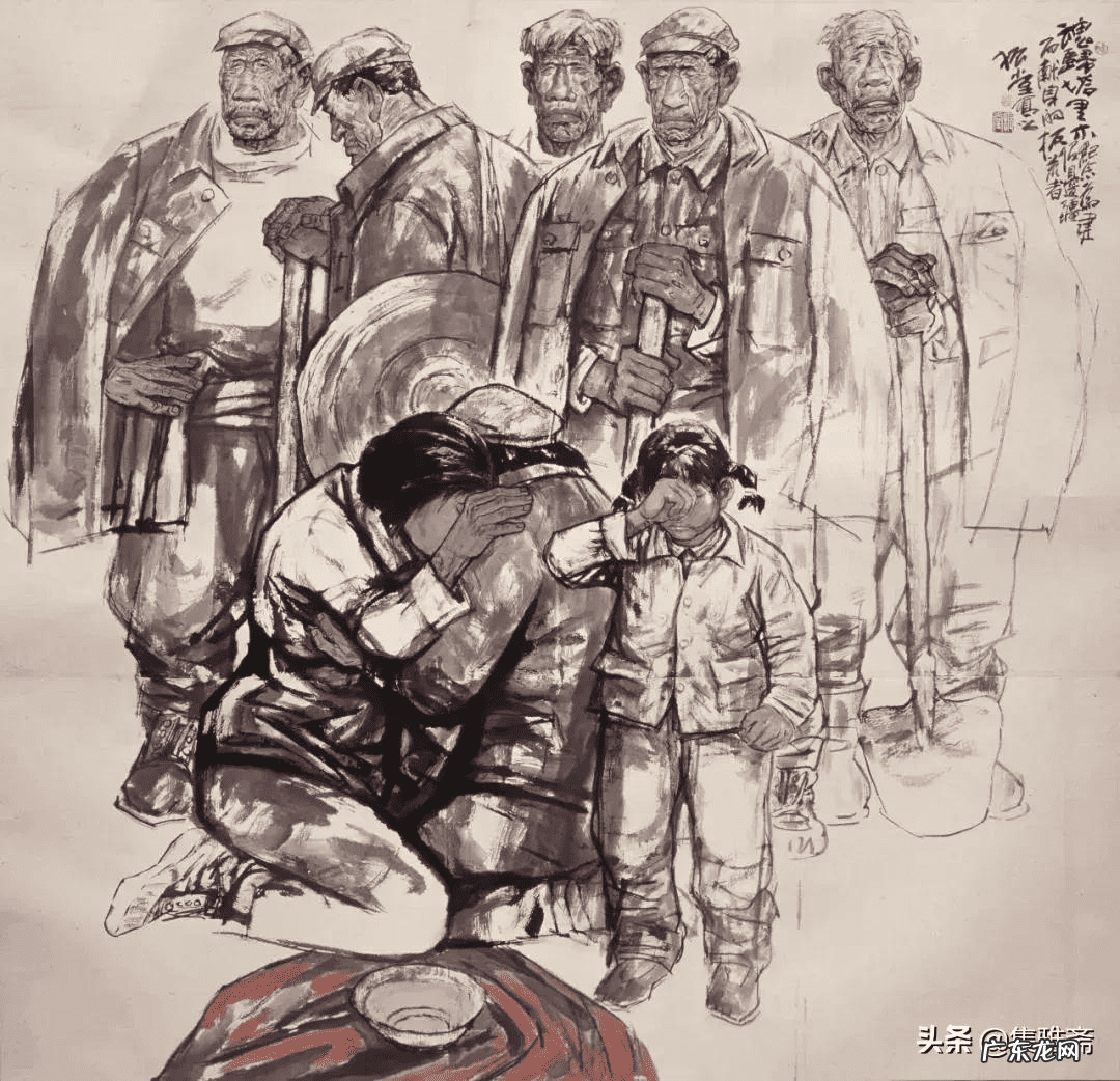 古代侠客水墨画 中国风水墨画人物