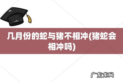 猪蛇会相冲吗 几月份的蛇与猪不相冲