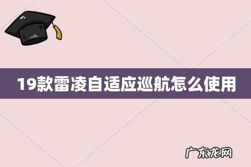 19款雷凌自适应巡航怎么使用