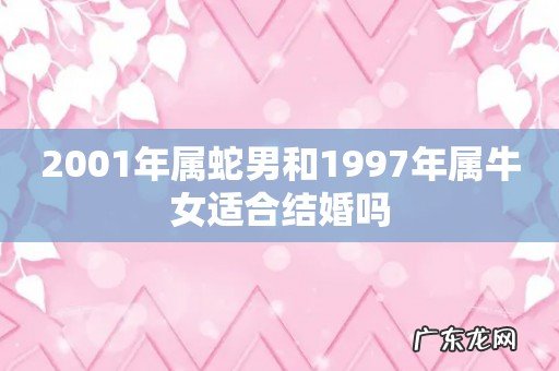 2001年属蛇男和1997年属牛女适合结婚吗