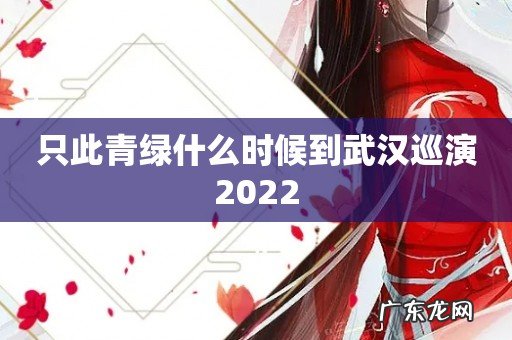 只此青绿什么时候到武汉巡演2022