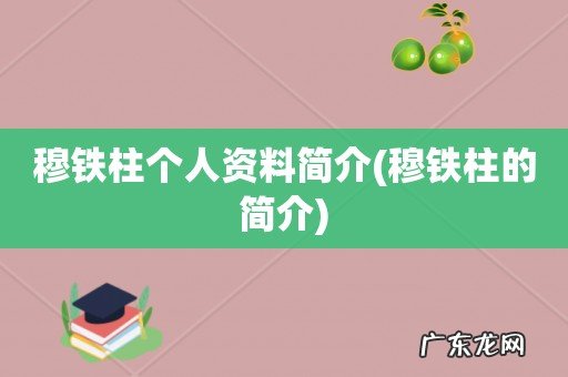 穆铁柱的简介 穆铁柱个人资料简介