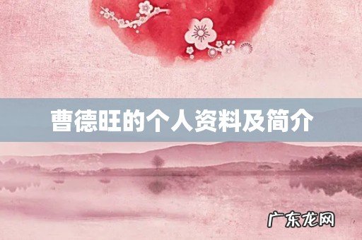 曹德旺的个人资料及简介