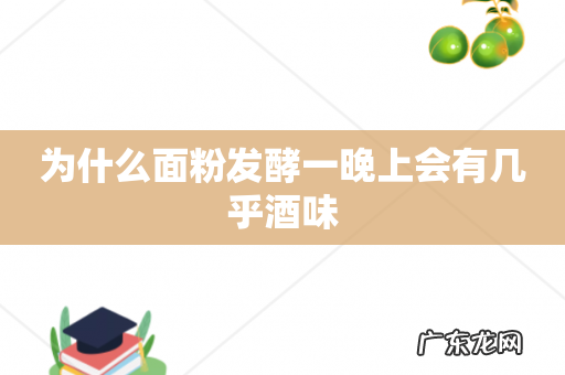为什么面粉发酵一晚上会有几乎酒味