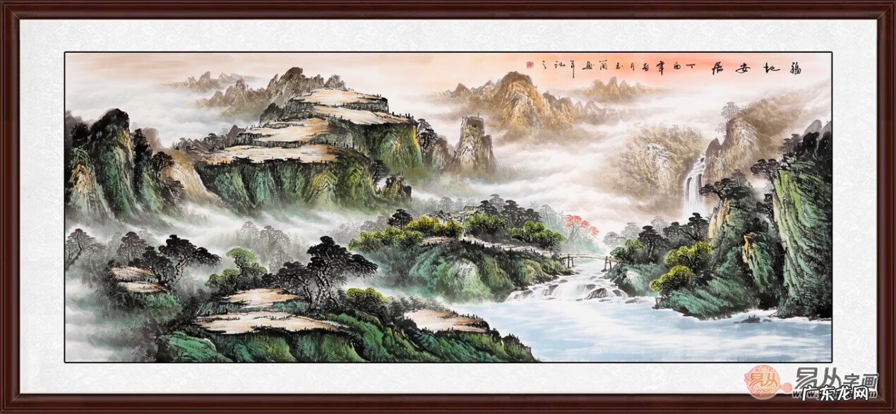风水万山图全集 万山碧夏风水画作品