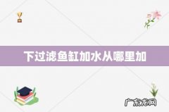 下过滤鱼缸加水从哪里加