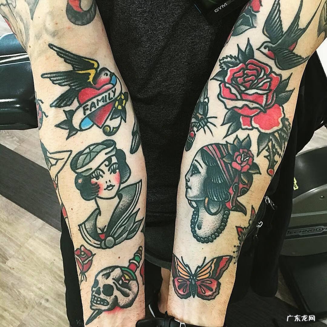 帆船纹身手稿图 海浪帆船纹身