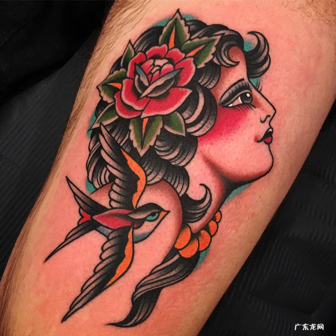 帆船纹身手稿图 海浪帆船纹身