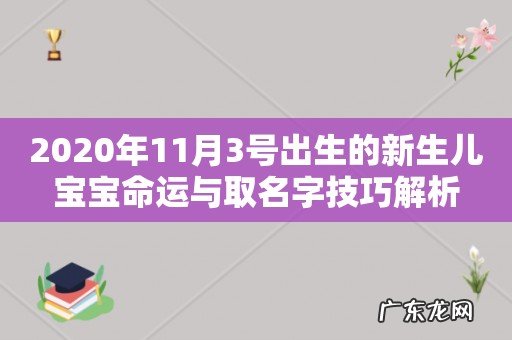 2020年11月3号出生的新生儿宝宝命运与取名字技巧解析