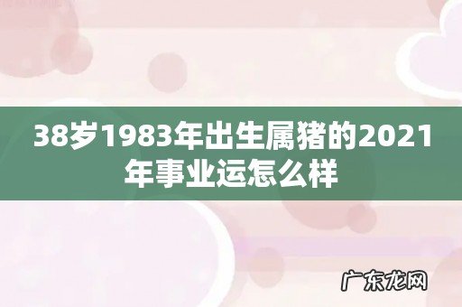 38岁1983年出生属猪的2021年事业运怎么样