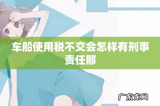 车船使用税不交会怎样有刑事责任那