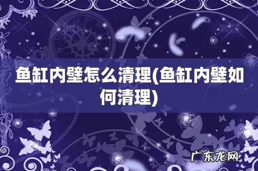 鱼缸内壁如何清理 鱼缸内壁怎么清理