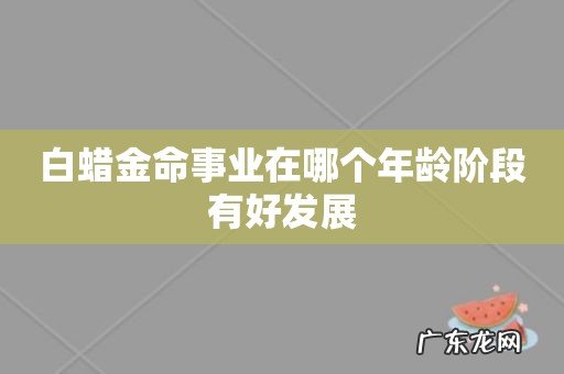 白蜡金命事业在哪个年龄阶段有好发展