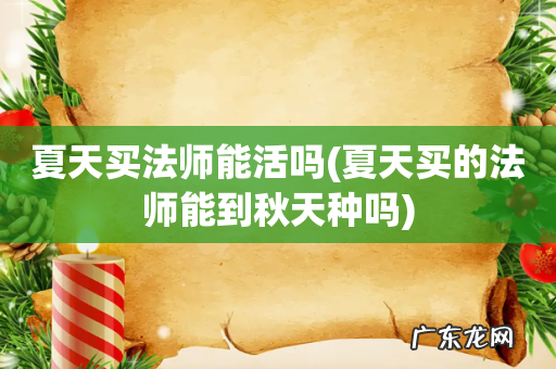 夏天买的法师能到秋天种吗 夏天买法师能活吗