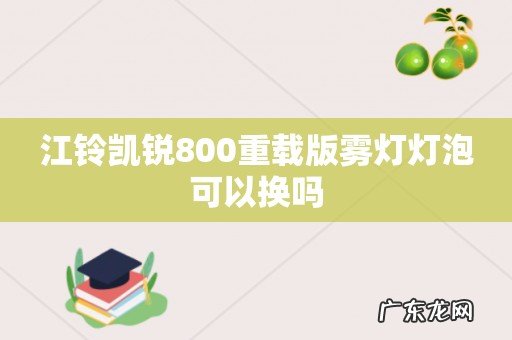 江铃凯锐800重载版雾灯灯泡可以换吗