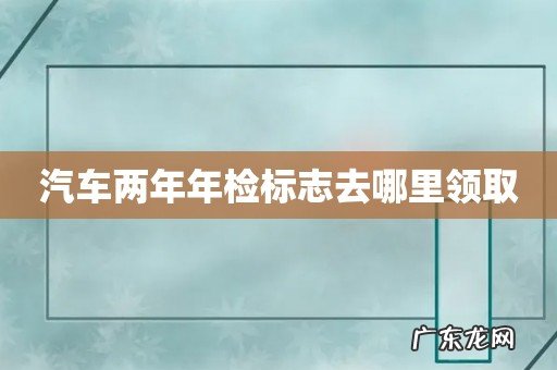 汽车两年年检标志去哪里领取