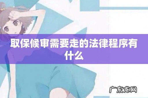 取保候审需要走的法律程序有什么