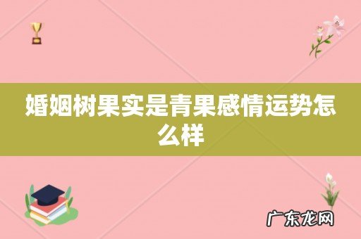 婚姻树果实是青果感情运势怎么样