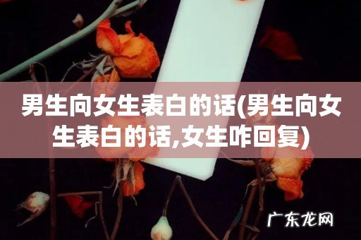 男生向女生表白的话,女生咋回复 男生向女生表白的话