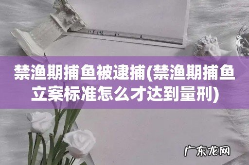 禁渔期捕鱼立案标准怎么才达到量刑 禁渔期捕鱼被逮捕