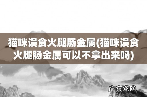 猫咪误食火腿肠金属可以不拿出来吗 猫咪误食火腿肠金属