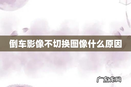 倒车影像不切换图像什么原因