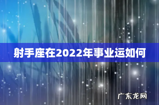 射手座在2022年事业运如何