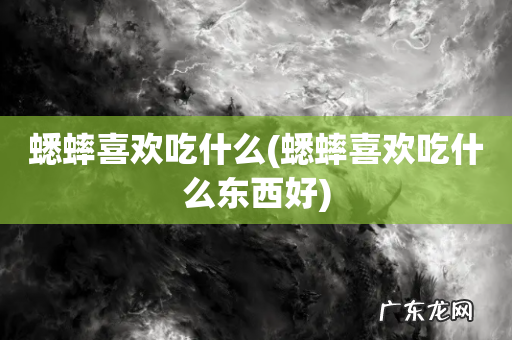 蟋蟀喜欢吃什么东西好 蟋蟀喜欢吃什么