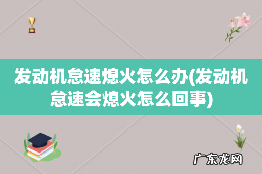 发动机怠速会熄火怎么回事 发动机怠速熄火怎么办