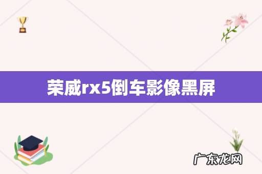 荣威rx5倒车影像黑屏