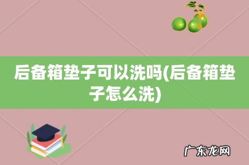 后备箱垫子怎么洗 后备箱垫子可以洗吗