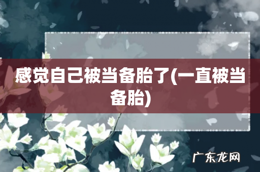一直被当备胎 感觉自己被当备胎了
