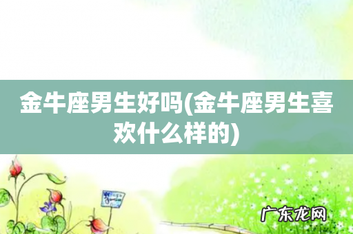 金牛座男生喜欢什么样的 金牛座男生好吗