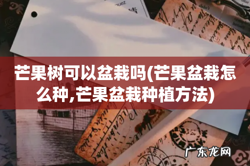 芒果盆栽怎么种,芒果盆栽种植方法 芒果树可以盆栽吗
