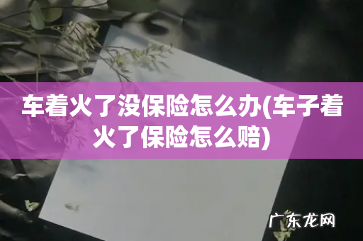 车子着火了保险怎么赔 车着火了没保险怎么办