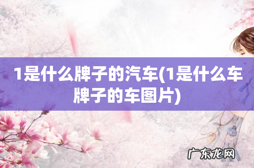 1是什么车牌子的车图片 1是什么牌子的汽车