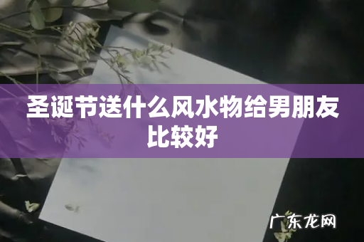 圣诞节送什么风水物给男朋友比较好
