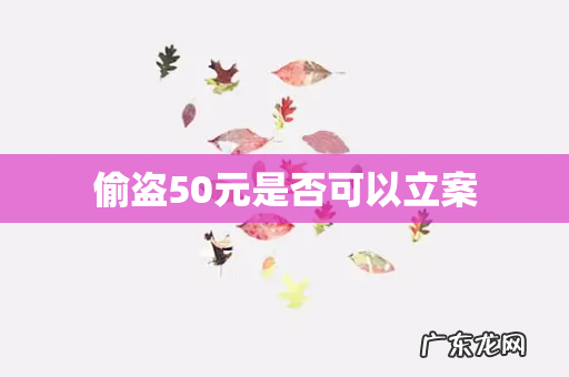 偷盗50元是否可以立案