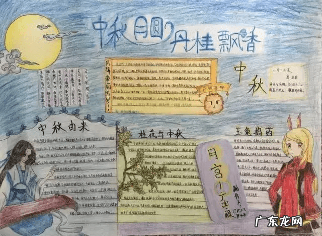 中国中秋节手抄报图片 中秋手抄报图片大全图片 漂亮