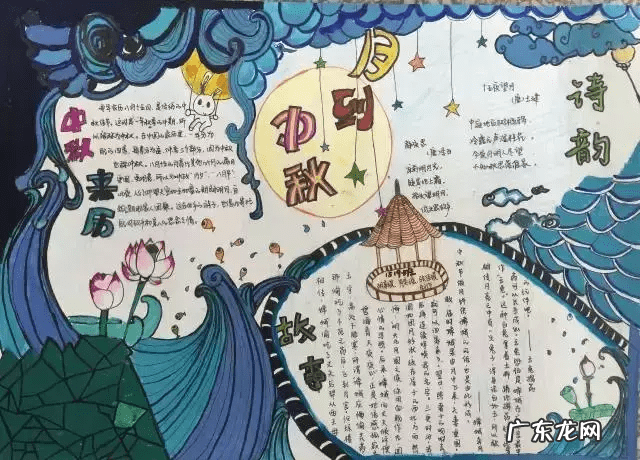 中国中秋节手抄报图片 中秋手抄报图片大全图片 漂亮