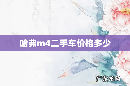 哈弗m4二手车价格多少
