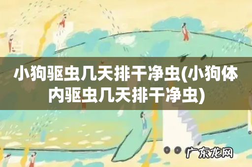小狗体内驱虫几天排干净虫 小狗驱虫几天排干净虫