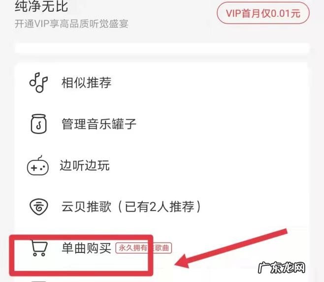 网易云如何购买单曲不买专辑