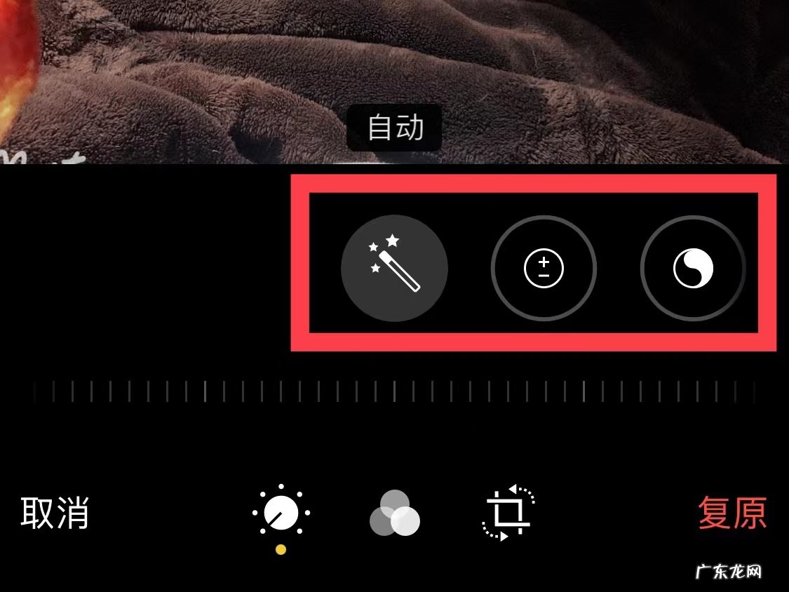 苹果手机照片光感怎么调