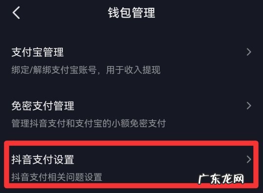 抖音支付密码在哪里设置