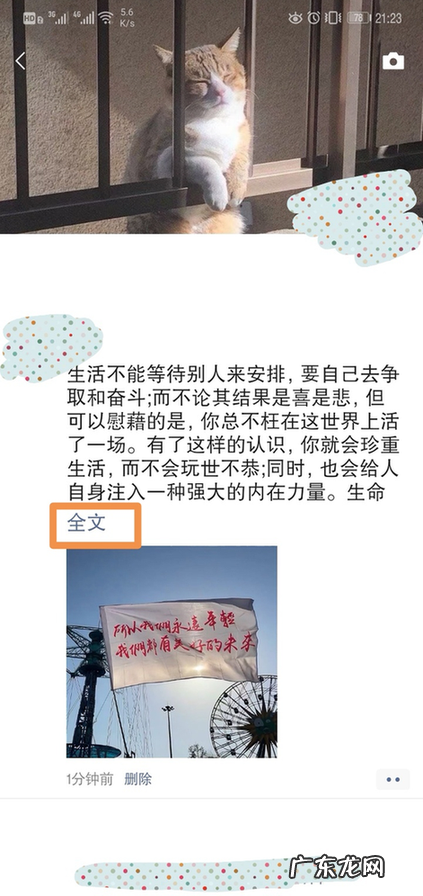 朋友圈全文显示怎么弄